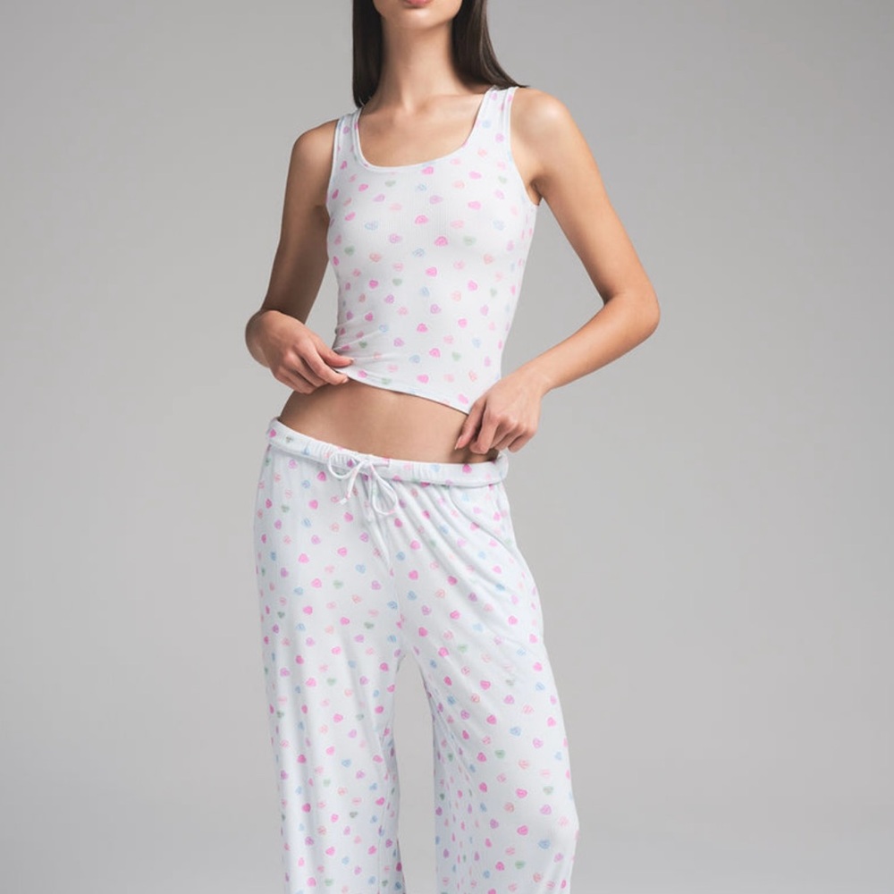 SKIMS soft lounge tank / CLOUD CANDY HEART PRINT ❤️💕